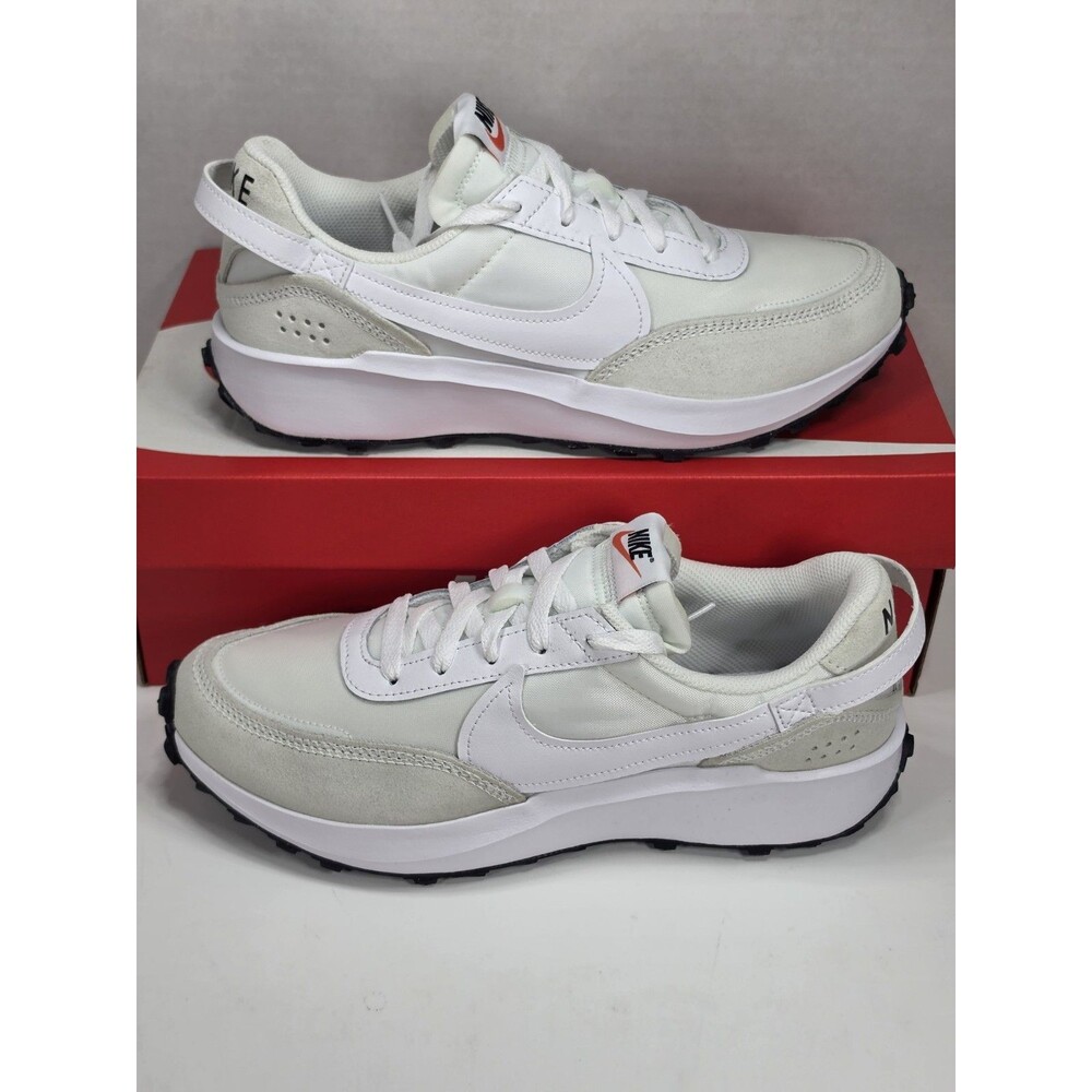 Women's Nike Waffle Debut Size 9.5 White/White-Black New